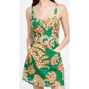 FARM Rio Raining Banana Mini Dress